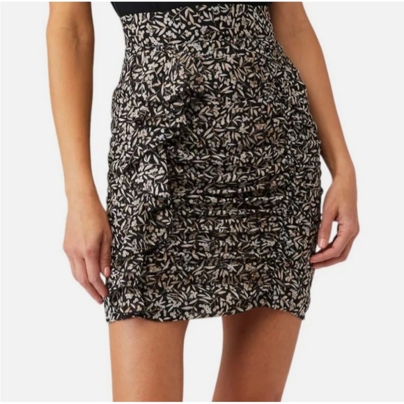 Sabina Musayev Rima floral ruffle mini skirt - Picture 1 of 10